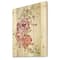 Designart - Bouquet Of Pink and Purple Flowers III - Farmhouse Print on Natural Pine Wood
